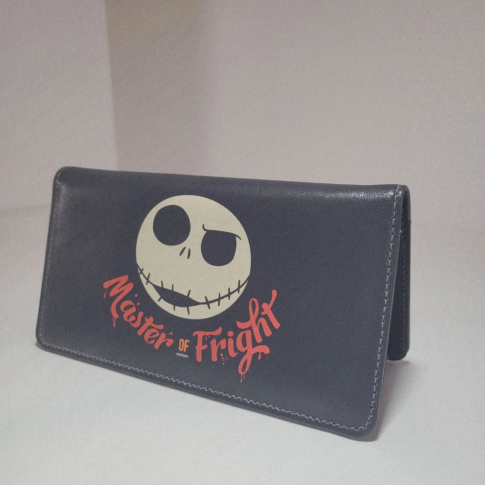 Disney Nightmare Before Christmas Checkbook Cover Navy Jack Skellington
